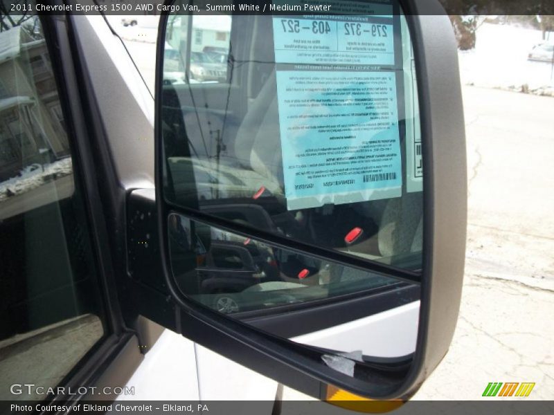 Summit White / Medium Pewter 2011 Chevrolet Express 1500 AWD Cargo Van