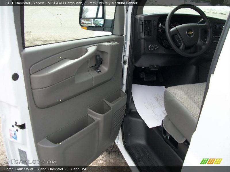 Summit White / Medium Pewter 2011 Chevrolet Express 1500 AWD Cargo Van