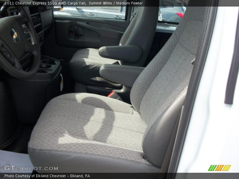  2011 Express 1500 AWD Cargo Van Medium Pewter Interior