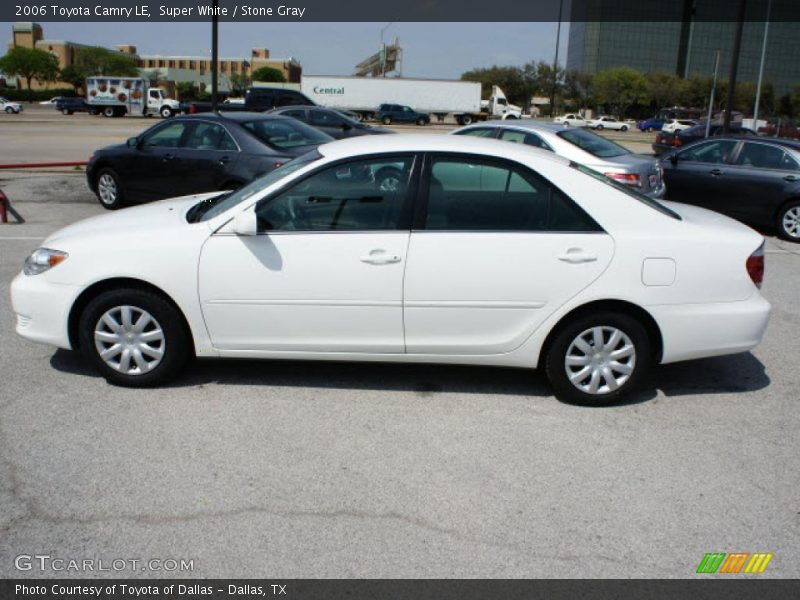 Super White / Stone Gray 2006 Toyota Camry LE