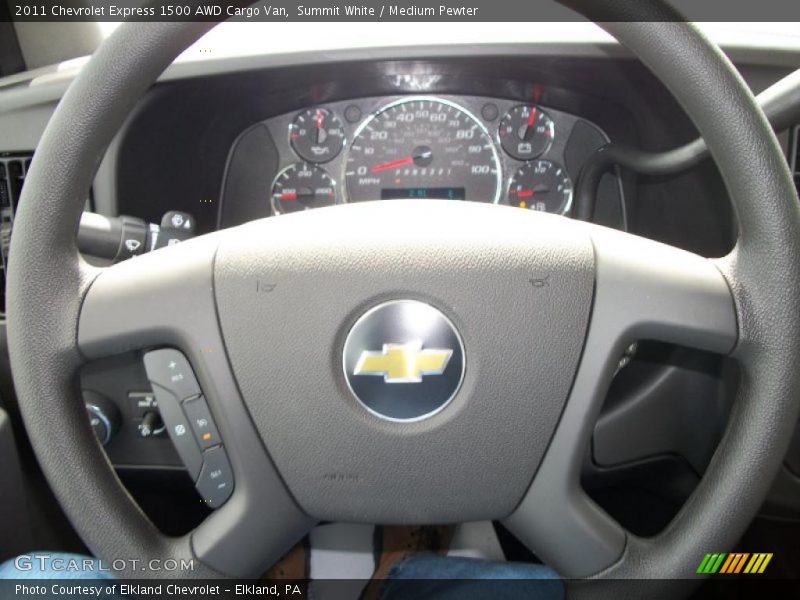 Summit White / Medium Pewter 2011 Chevrolet Express 1500 AWD Cargo Van