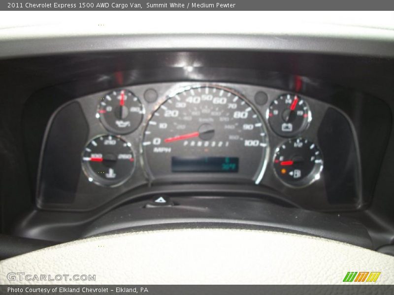 Summit White / Medium Pewter 2011 Chevrolet Express 1500 AWD Cargo Van