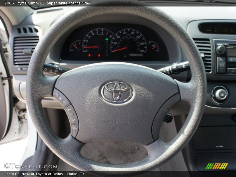 Super White / Stone Gray 2006 Toyota Camry LE