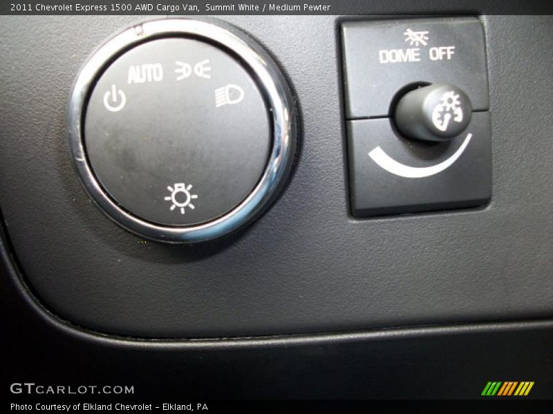 Controls of 2011 Express 1500 AWD Cargo Van