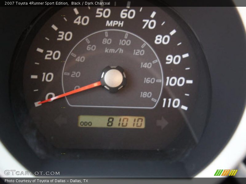 Black / Dark Charcoal 2007 Toyota 4Runner Sport Edition