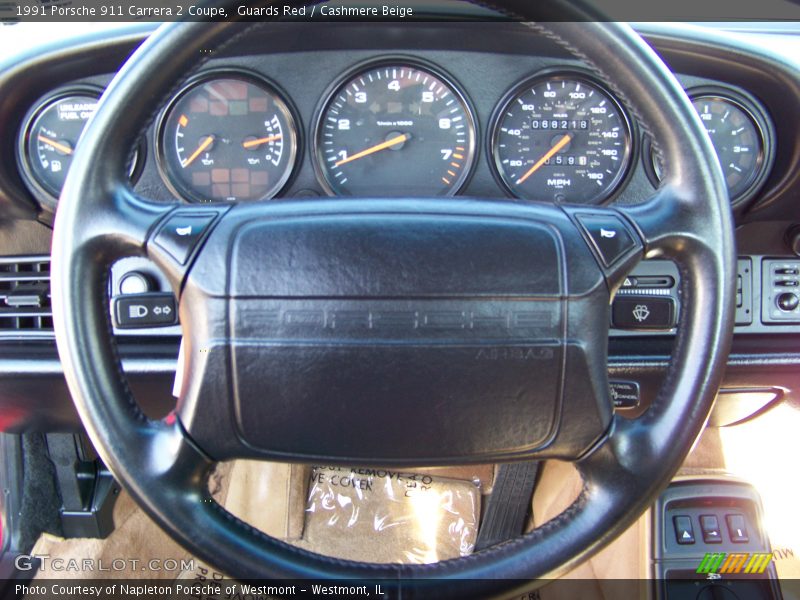 Guards Red / Cashmere Beige 1991 Porsche 911 Carrera 2 Coupe