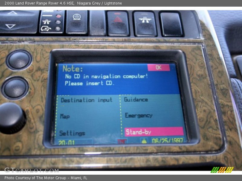 Controls of 2000 Range Rover 4.6 HSE