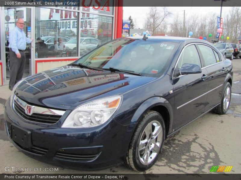 Deep Blue / Gray 2008 Saturn Aura XE