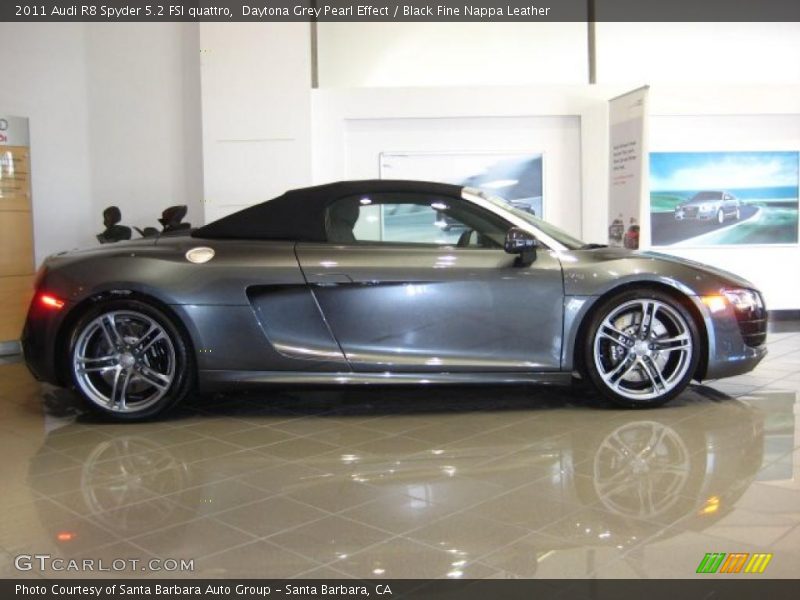  2011 R8 Spyder 5.2 FSI quattro Daytona Grey Pearl Effect