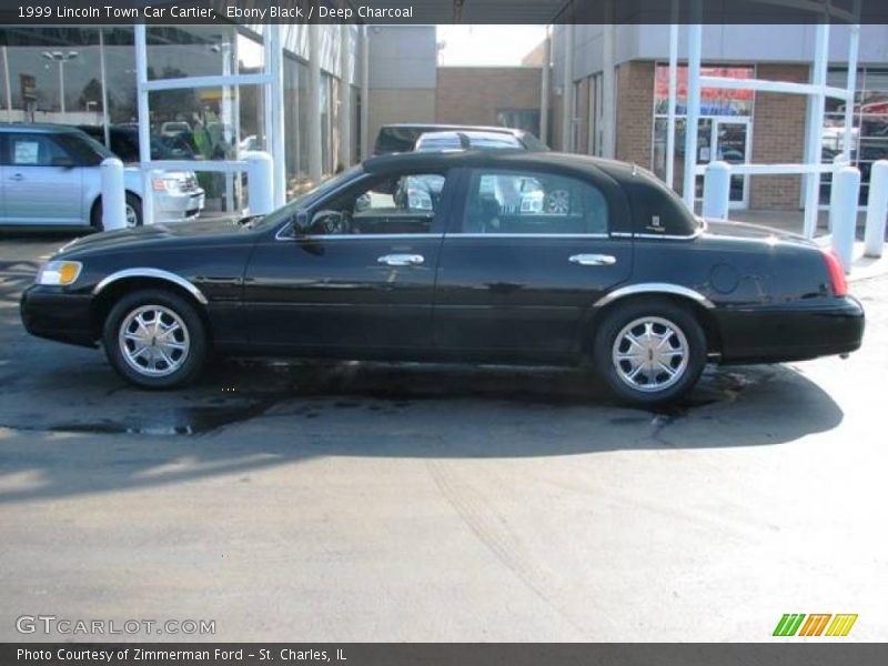 Ebony Black / Deep Charcoal 1999 Lincoln Town Car Cartier
