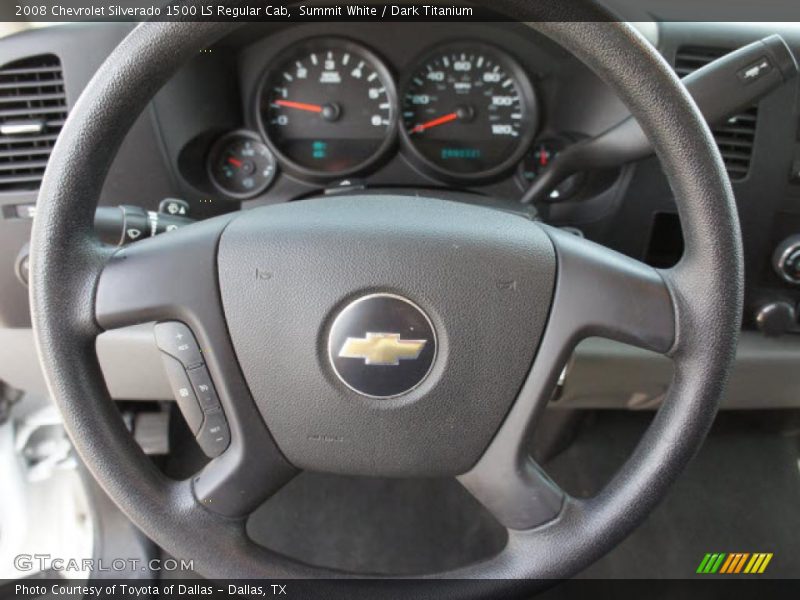 Summit White / Dark Titanium 2008 Chevrolet Silverado 1500 LS Regular Cab