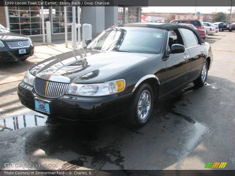 Ebony Black / Deep Charcoal 1999 Lincoln Town Car Cartier