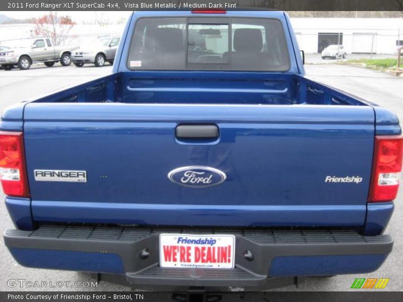 Vista Blue Metallic / Medium Dark Flint 2011 Ford Ranger XLT SuperCab 4x4