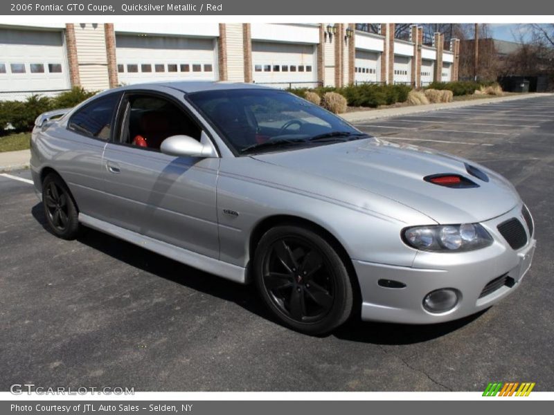 Quicksilver Metallic / Red 2006 Pontiac GTO Coupe