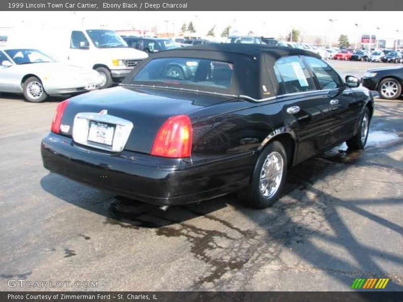 Ebony Black / Deep Charcoal 1999 Lincoln Town Car Cartier