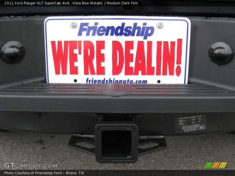 Vista Blue Metallic / Medium Dark Flint 2011 Ford Ranger XLT SuperCab 4x4