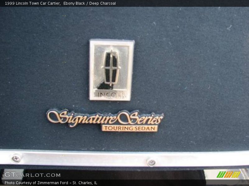 Ebony Black / Deep Charcoal 1999 Lincoln Town Car Cartier
