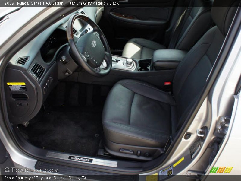  2009 Genesis 4.6 Sedan Black Interior