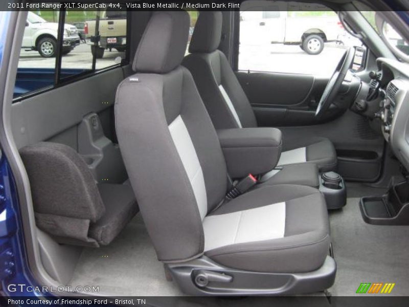 Vista Blue Metallic / Medium Dark Flint 2011 Ford Ranger XLT SuperCab 4x4