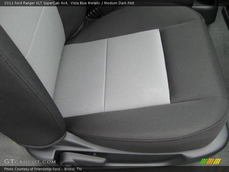 Vista Blue Metallic / Medium Dark Flint 2011 Ford Ranger XLT SuperCab 4x4