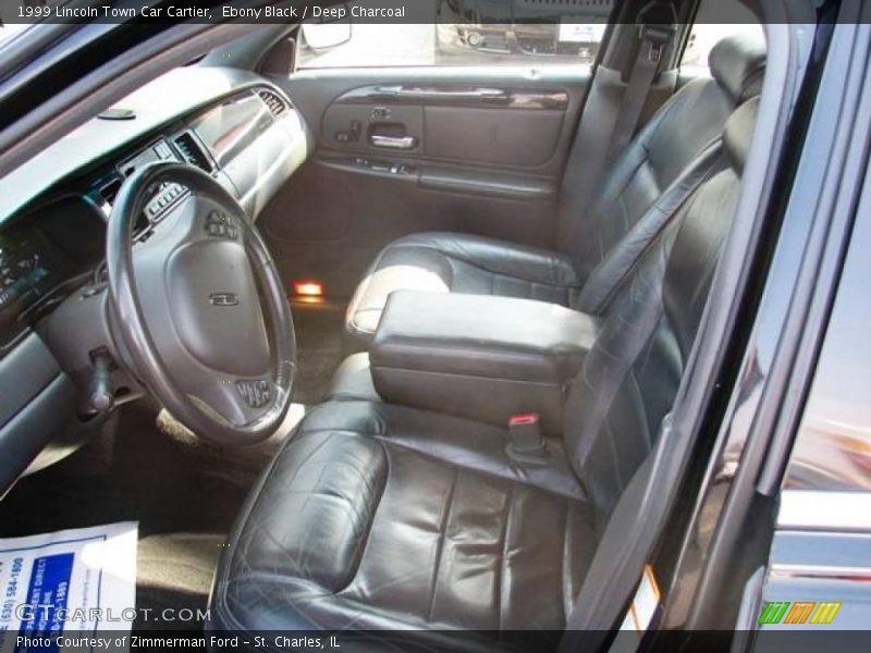 Ebony Black / Deep Charcoal 1999 Lincoln Town Car Cartier