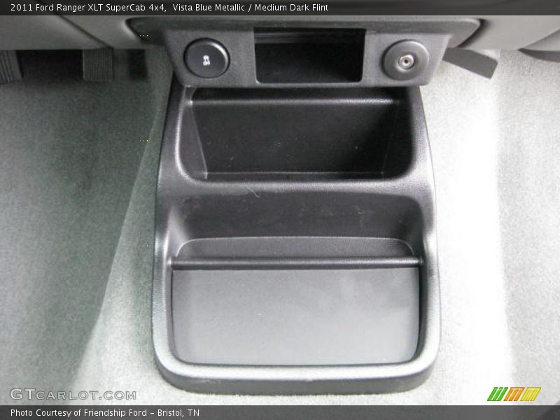 Vista Blue Metallic / Medium Dark Flint 2011 Ford Ranger XLT SuperCab 4x4