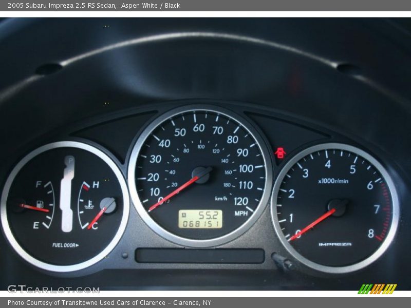  2005 Impreza 2.5 RS Sedan 2.5 RS Sedan Gauges