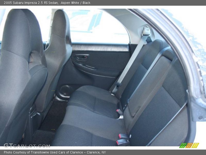 Aspen White / Black 2005 Subaru Impreza 2.5 RS Sedan