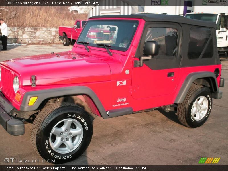 Flame Red / Dark Slate Gray 2004 Jeep Wrangler X 4x4