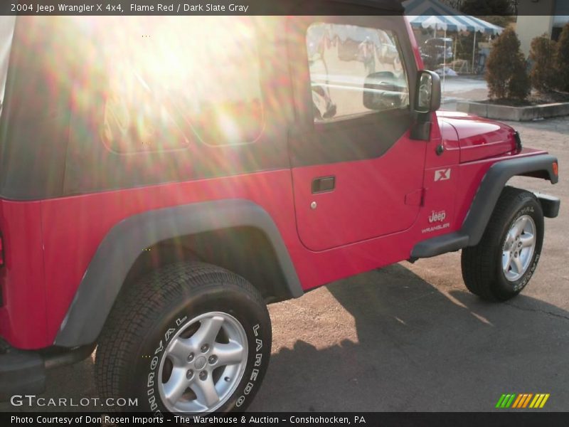 Flame Red / Dark Slate Gray 2004 Jeep Wrangler X 4x4