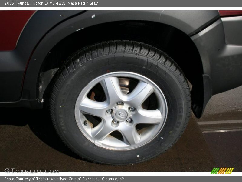 Mesa Red / Gray 2005 Hyundai Tucson LX V6 4WD
