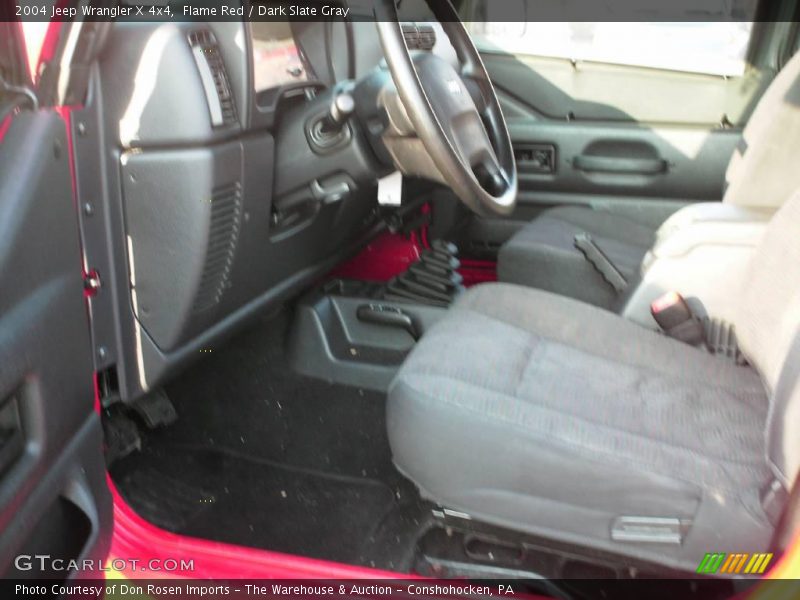 Flame Red / Dark Slate Gray 2004 Jeep Wrangler X 4x4