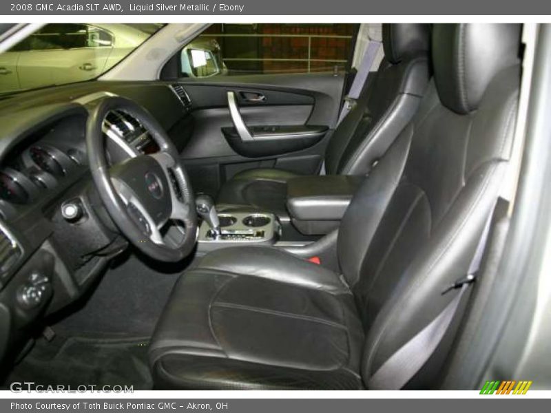 Liquid Silver Metallic / Ebony 2008 GMC Acadia SLT AWD