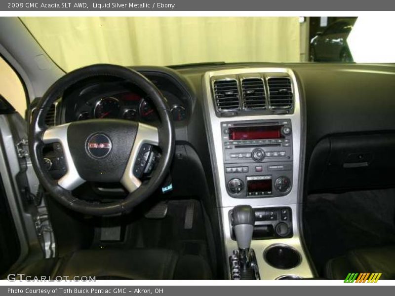 Liquid Silver Metallic / Ebony 2008 GMC Acadia SLT AWD