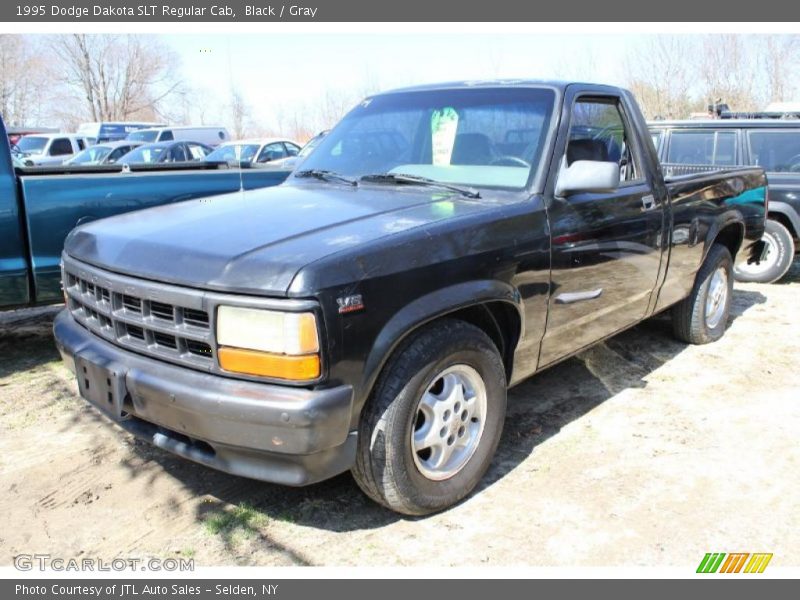 Black / Gray 1995 Dodge Dakota SLT Regular Cab