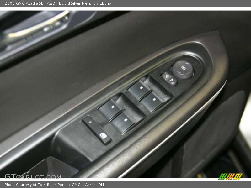 Liquid Silver Metallic / Ebony 2008 GMC Acadia SLT AWD
