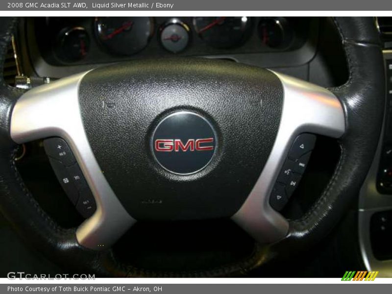Liquid Silver Metallic / Ebony 2008 GMC Acadia SLT AWD
