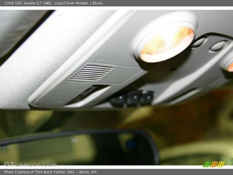 Liquid Silver Metallic / Ebony 2008 GMC Acadia SLT AWD