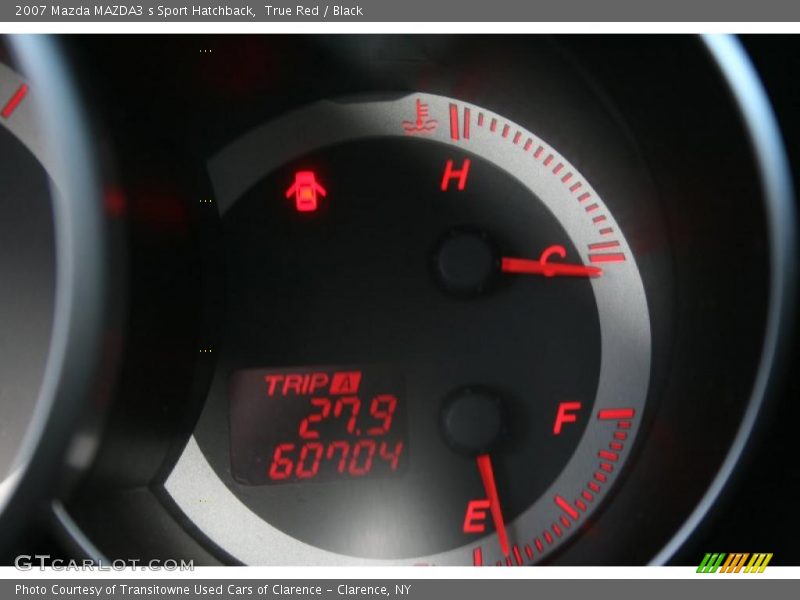 True Red / Black 2007 Mazda MAZDA3 s Sport Hatchback