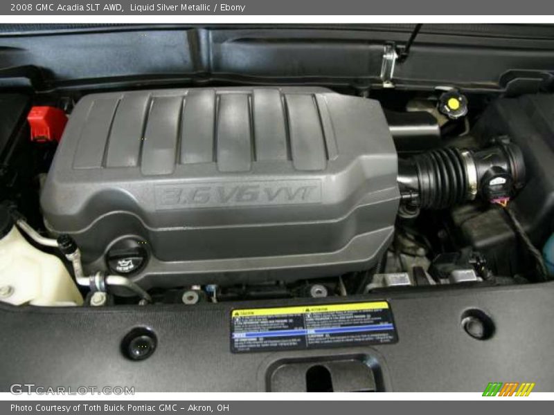 Liquid Silver Metallic / Ebony 2008 GMC Acadia SLT AWD