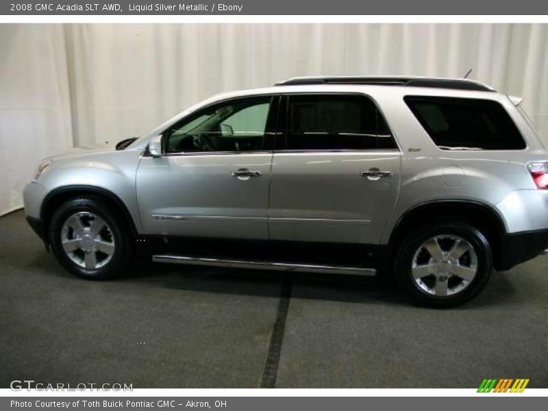 Liquid Silver Metallic / Ebony 2008 GMC Acadia SLT AWD