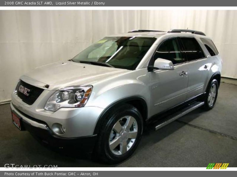 Liquid Silver Metallic / Ebony 2008 GMC Acadia SLT AWD