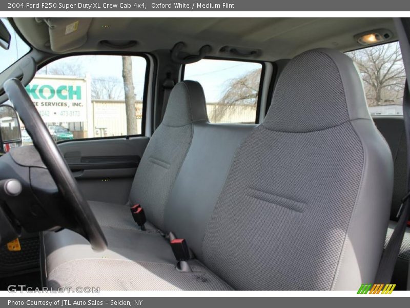 Oxford White / Medium Flint 2004 Ford F250 Super Duty XL Crew Cab 4x4