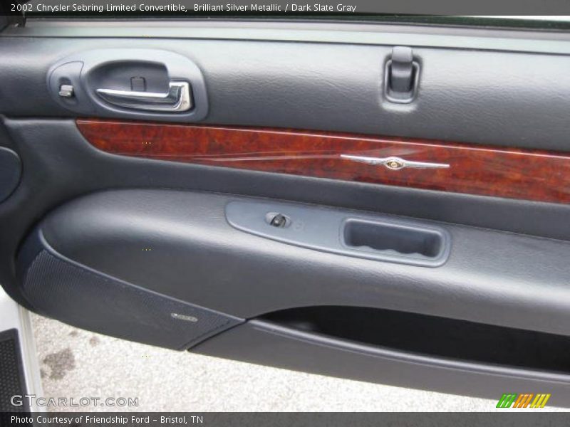Brilliant Silver Metallic / Dark Slate Gray 2002 Chrysler Sebring Limited Convertible