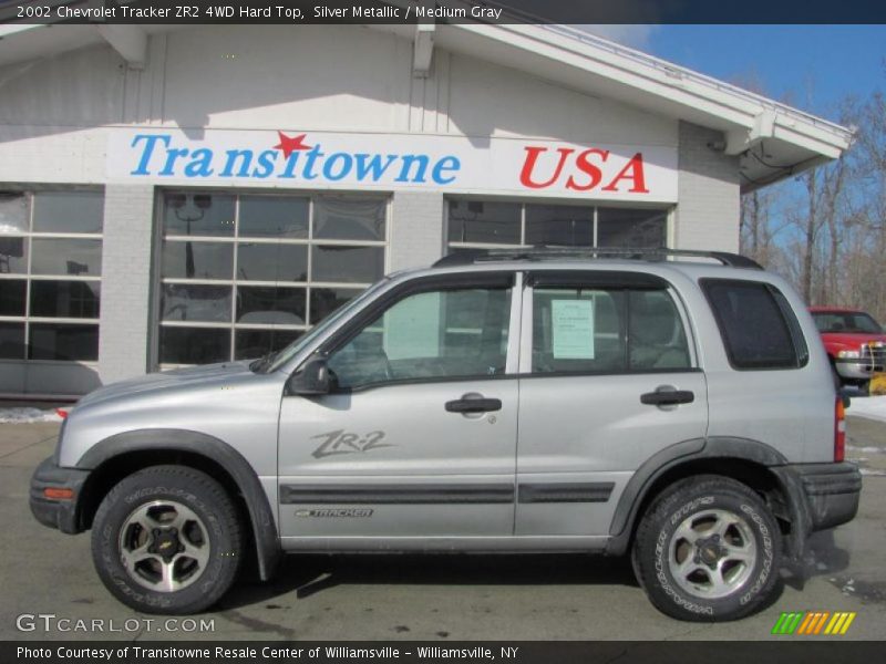 Silver Metallic / Medium Gray 2002 Chevrolet Tracker ZR2 4WD Hard Top