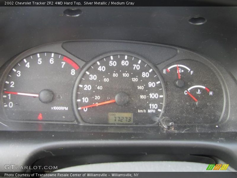 Silver Metallic / Medium Gray 2002 Chevrolet Tracker ZR2 4WD Hard Top