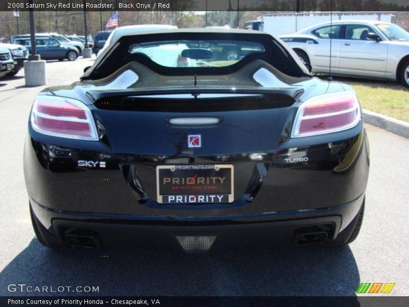 Black Onyx / Red 2008 Saturn Sky Red Line Roadster