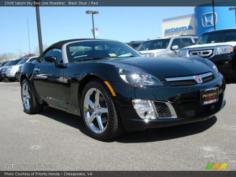 Black Onyx / Red 2008 Saturn Sky Red Line Roadster