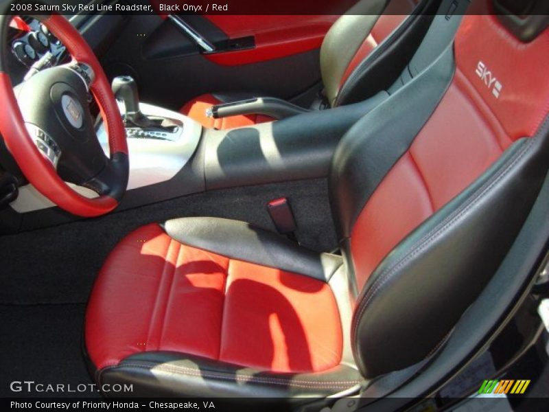 2008 Sky Red Line Roadster Red Interior