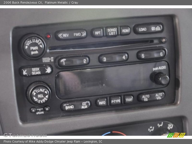 Controls of 2006 Rendezvous CX
